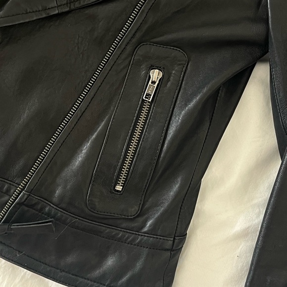 Aritzia Mackage Kenya Real Leather Moto Jacket Black - Picture 7 of 7